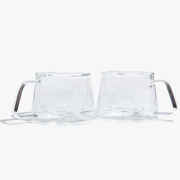 Vorda Teaware Double Walled Glass Tea Mug