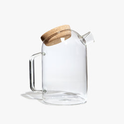 Vorda Teaware Glass Pitcher with Cork Lid