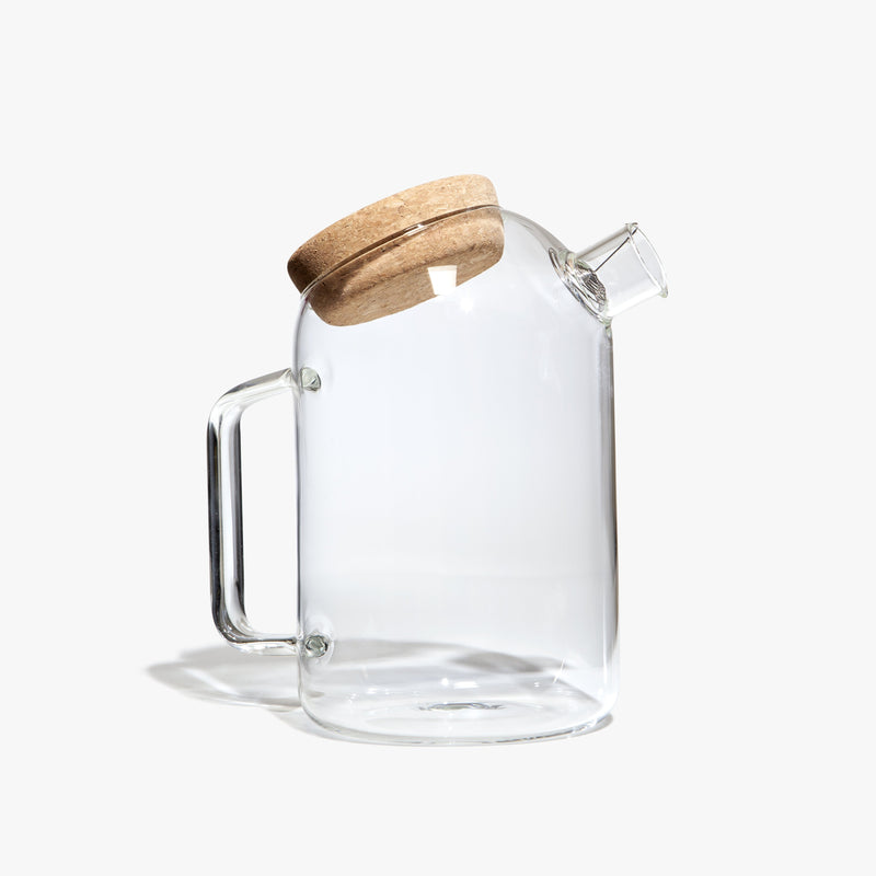 Vorda Teaware Glass Pitcher with Cork Lid